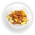 Chips With Curry Sauce 